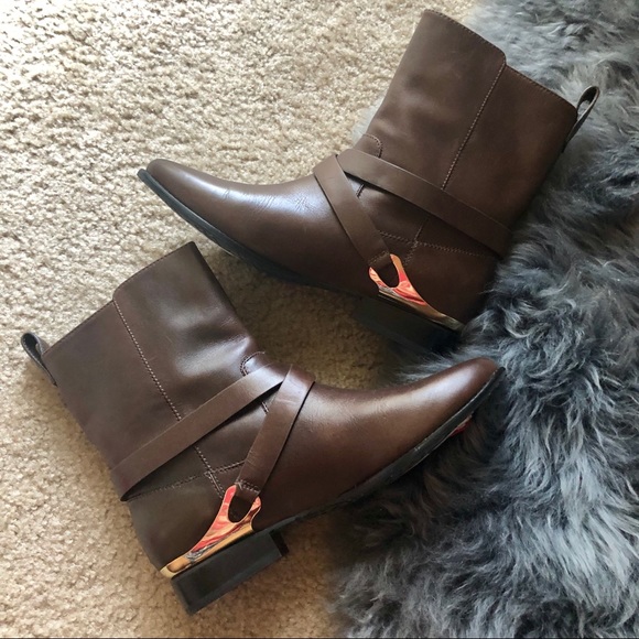 Elaine Turner Rowan Bowen Leather Buckle Mid Boot - Picture 7 of 8